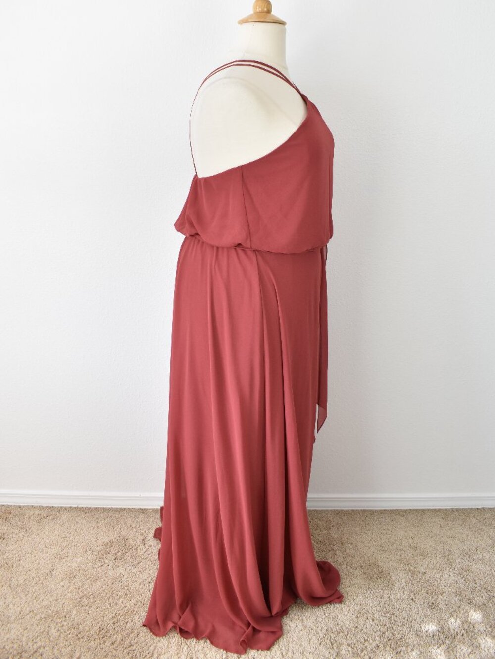 Nouvelle CAYENNE N375 Chiffon Belted Y-Neck Dress NEW - XXL - Picture 8 of 11